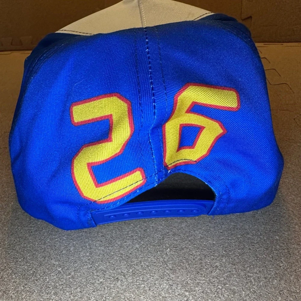 Wonder Bread Hat Ricky Bobby Talladega Nights OSFM Blue White Flame Snapback Cap